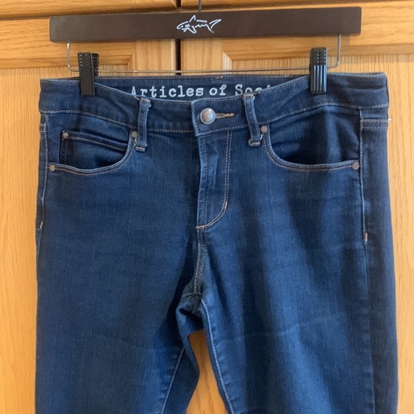 Articles of Society Mya Best Blue Skinny Jeans Mid rise Women size 28 - Picture 3 of 13